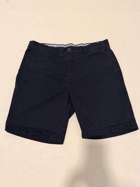 Tommy Hilfiger Chino Shorts Navy Blue Men's Size 34 Stretch